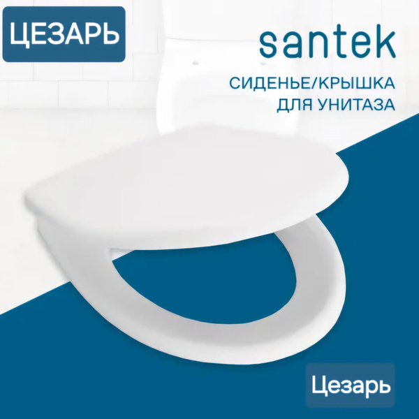 Сиденье - Крышка для унитаза Santek ЦЕЗАРЬ дюропласт - купить по низкой ...