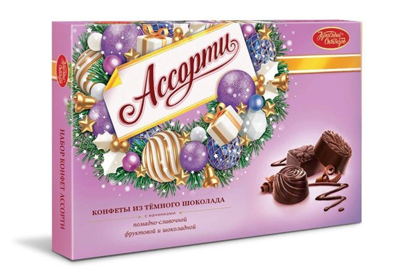 Конфеты Красный Октябрь ассорти в темном шоколаде, 185г купить на OZON ...