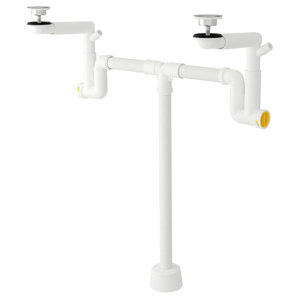 Сифон RANNILEN IKEA / рэннилен ИКЕА, сифон с гибкой трубой для двойной ...