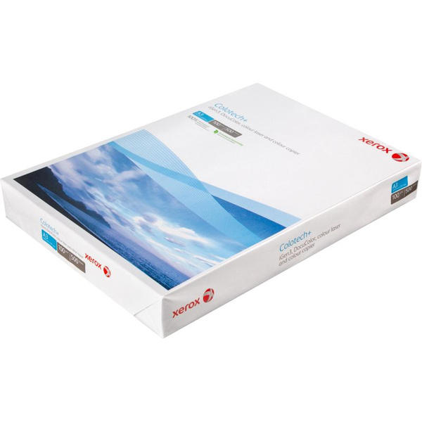 Бумага для цветной лазерной печати Xerox Colotech + ( A3, 100 г/кв.м ...