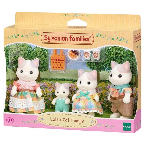 Игровой набор Сильвания Фэмили Семья Латте котов Sylvanian Families ...