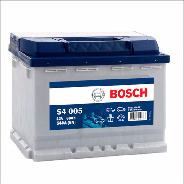 Bosch Аккумулятор автомобильный, 60 А•ч, Обратная (-/+) полярность ...