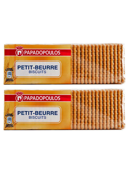 Печенье Papadopoulos Petit-Beurre затяжное, 2 уп по 250 гр, Греция ...