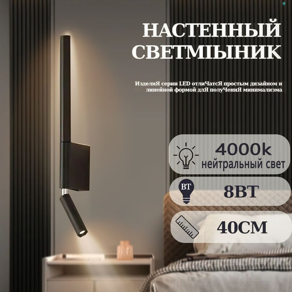 светильник настенный/с выключателем/лампа для чтения - купить с ...