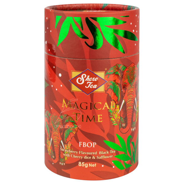 Чай черный подарочный с вишей и клубникой стандарта FBOP, SHERE TEA ...