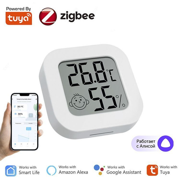 Умный датчик температуры и влажности Zigbee 3.0, Tuya Smart Life ...