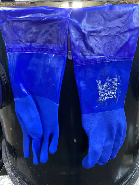 Перчатки для аквабласта химически стойкие с длинным рукавом GWARD Sandy ...