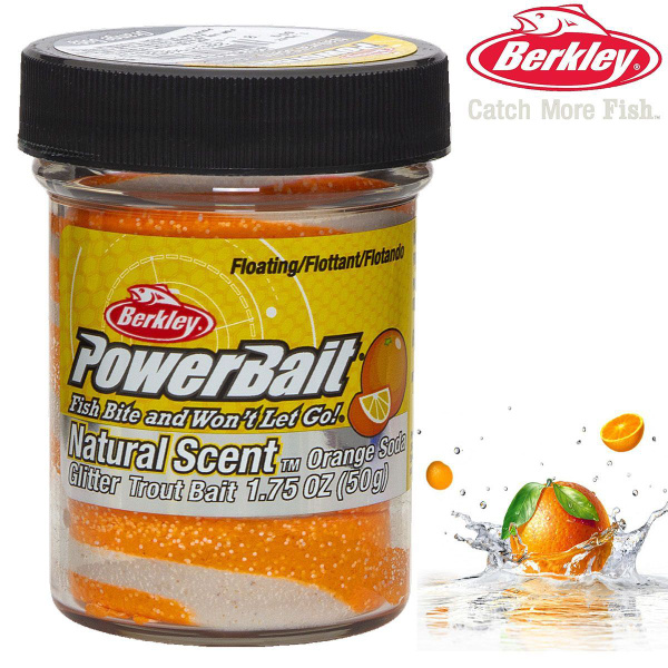 Паста Berkley PowerBait Natural Scent Trout Bait Orange Soda 50g купить ...