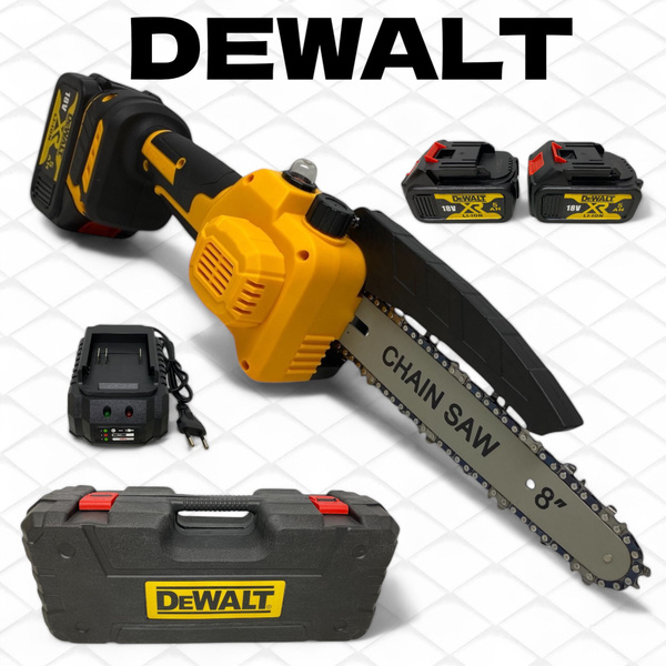 Цепная пила DEWALT 8 дюйма аккумуляторный бесщеточный 18 вольт 5 ампер ...