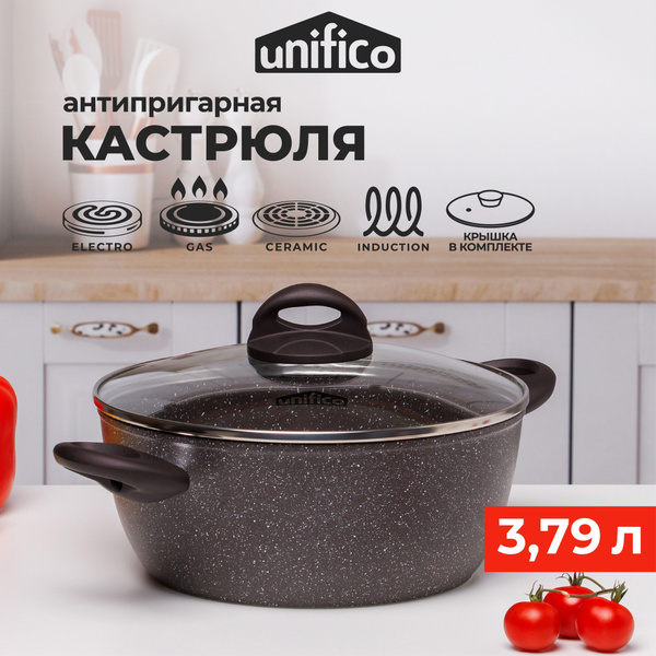 Кастрюля с крышкой для индукционной плиты 4 л. 24 см. Vigoroso ...