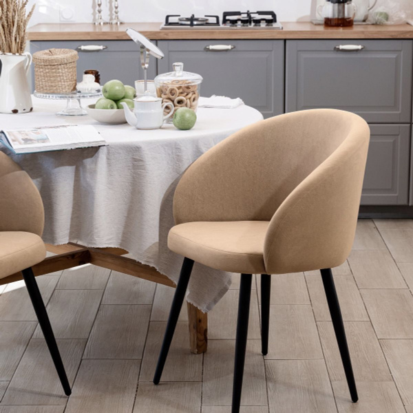 Стул кресло для кухни Prosto Home бежевый купить на OZON по низкой цене ...