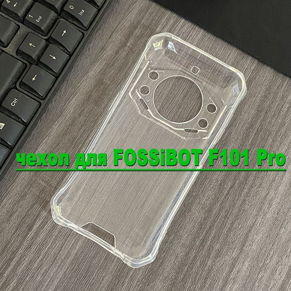 Cover Per Fossibot F101 Pro Con Vetro Temperato: Custodia Trasparente In Silicone Morbido Antiurto + Pellicola 9H - Marmo - 3