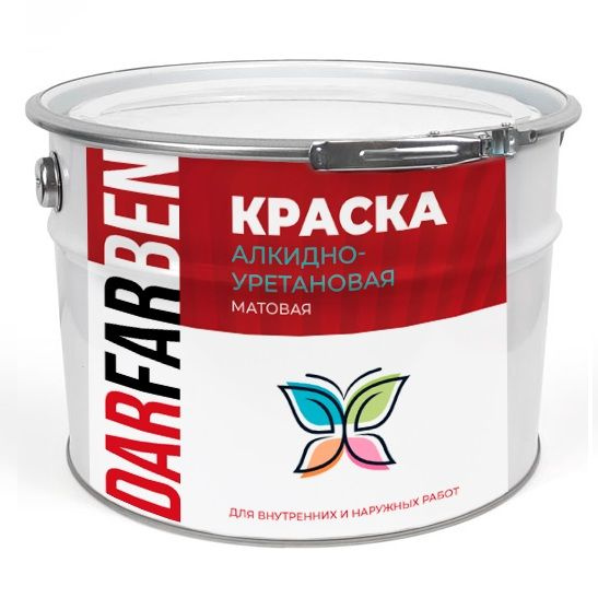 Алкидно-уретановая универсальная краска DARFARBEN: матовая ...