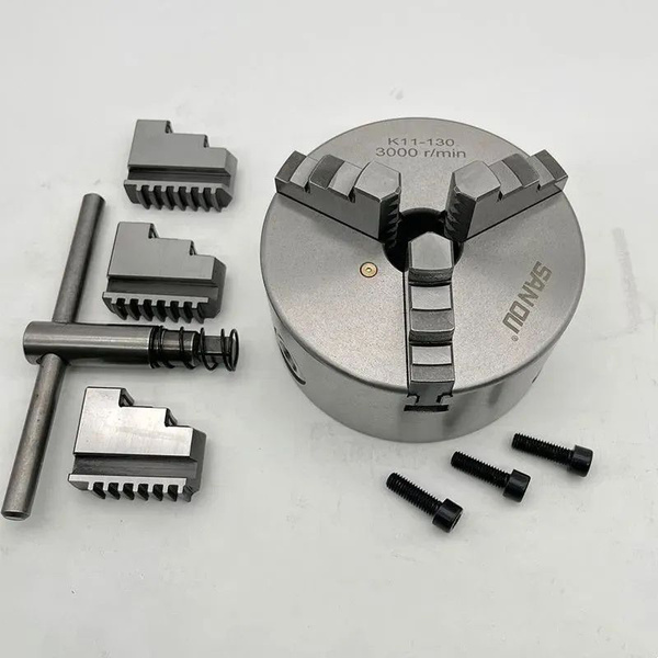 Трехкулачковый самоцентрирующий патрон Sanou K11-130 130 мм для ...