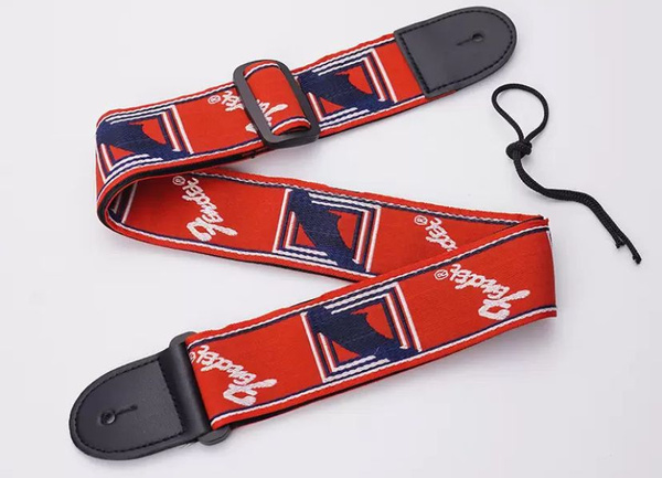 Гитарный ремень Fender, Monogrammed Strap, red/white/blue купить на ...