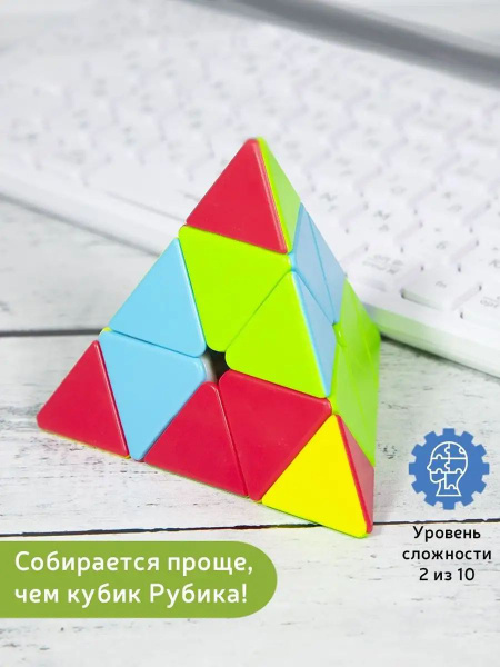 Головоломка пирамидка Рубика для спидкубинга MoFangGe QiMing Pyraminx ...