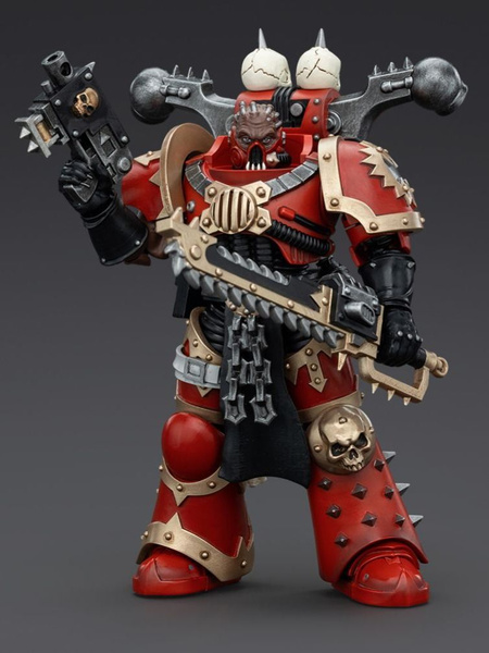 Joy Toy Warhammer 40k Actionfigur 1/18 World Eaters Khorne Berzerker With Eviscerator Chainsword 13 C 52786784 Joy Toy Warhammer 40k Actionfigur 1/18 World Eaters Khorne Berzerker With Eviscerator Chainsword 13 C 52786784