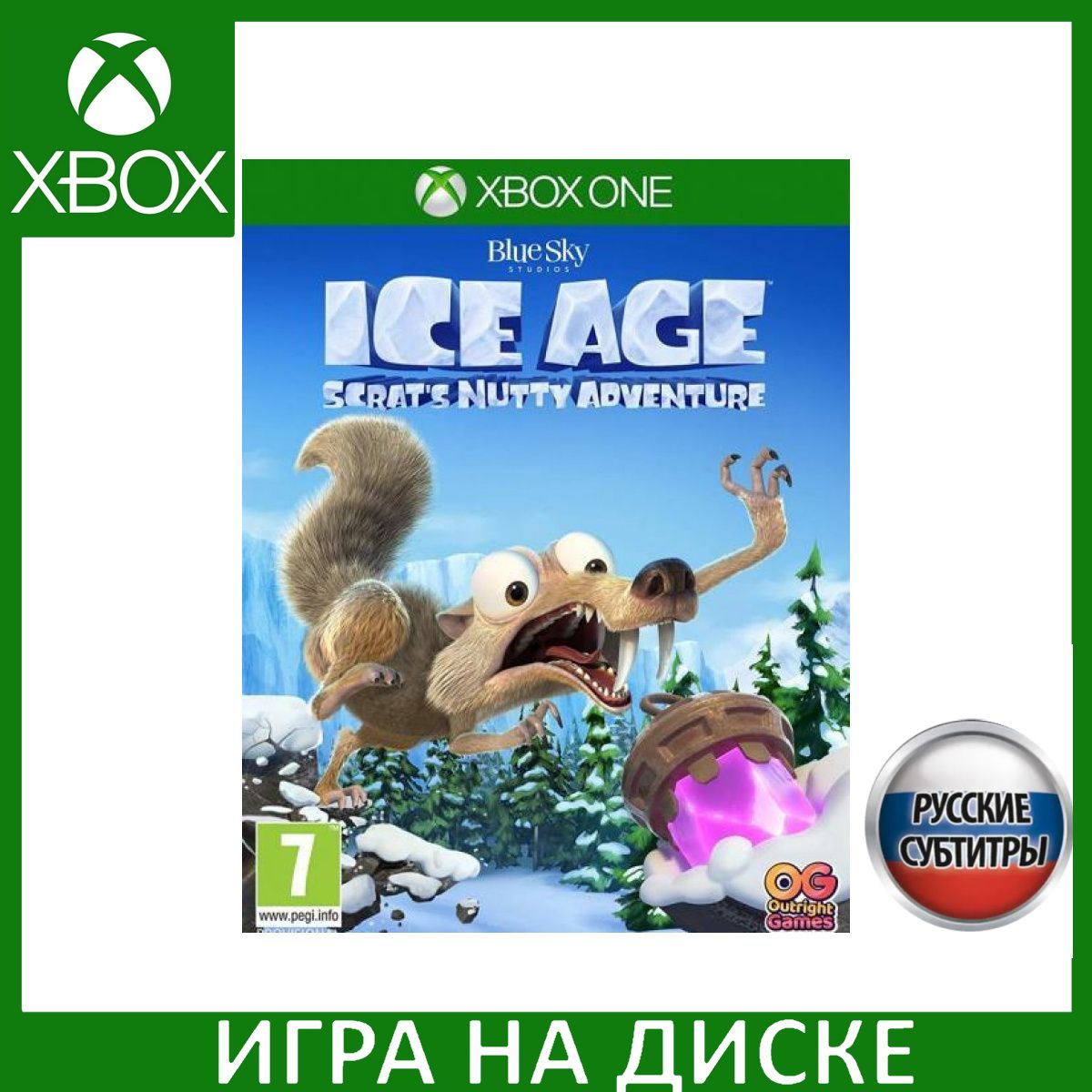 Игра Ледниковый период (Ice Age) Сумасшедшее приключение Скрэта (Scrats Nutty Adventure) Xbox One, Series X Русская Версия Диск на Xbox