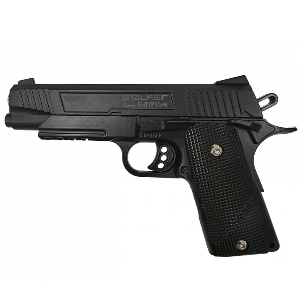 Пистолет пневматический Stalker SA1911M Spring (Colt1911 Rail) 6мм, SA-130711911M