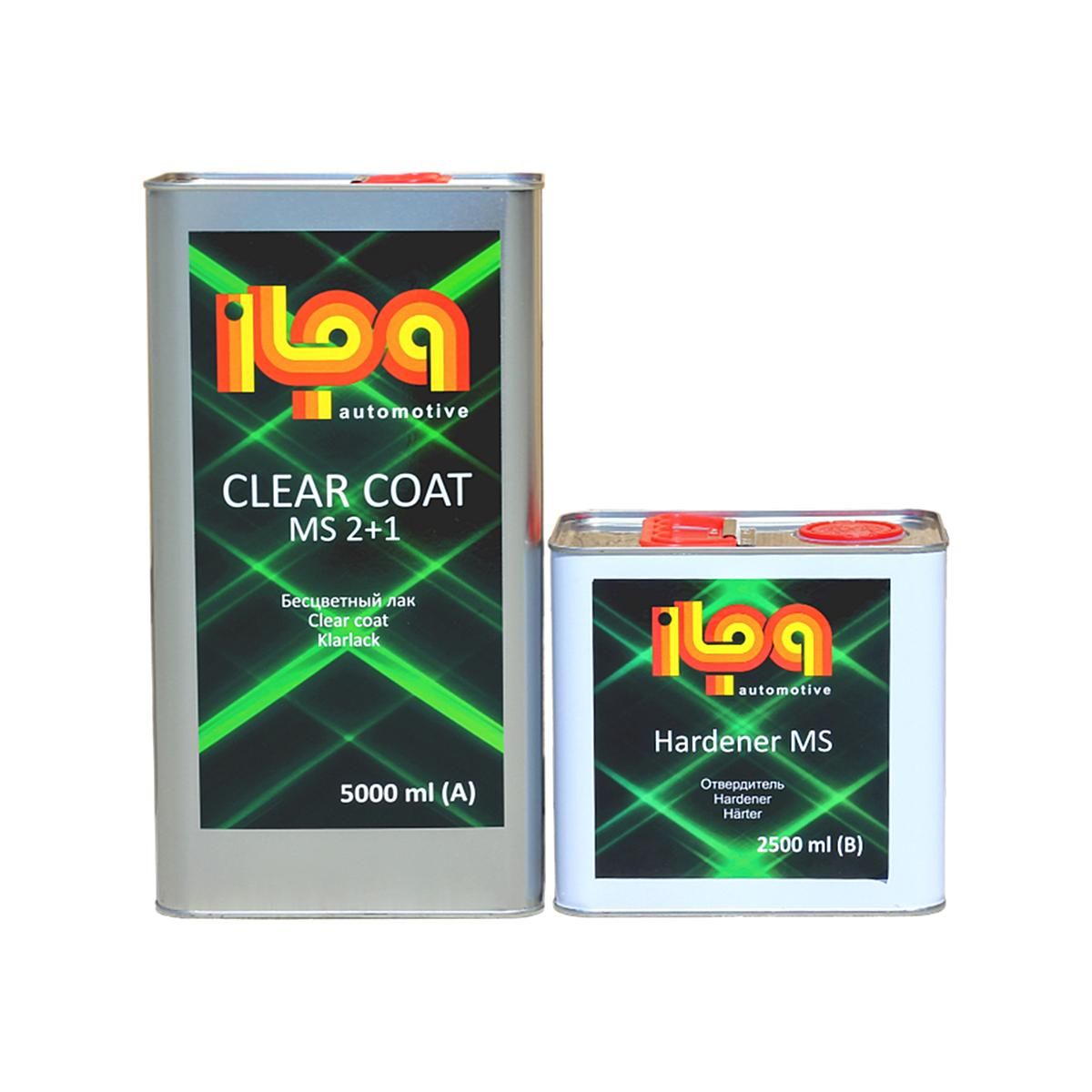 ILPA MS 2+1 Clear Coat Лак акриловый автомобильный бесцветный 5 л. с отвердителем 2,5 л.