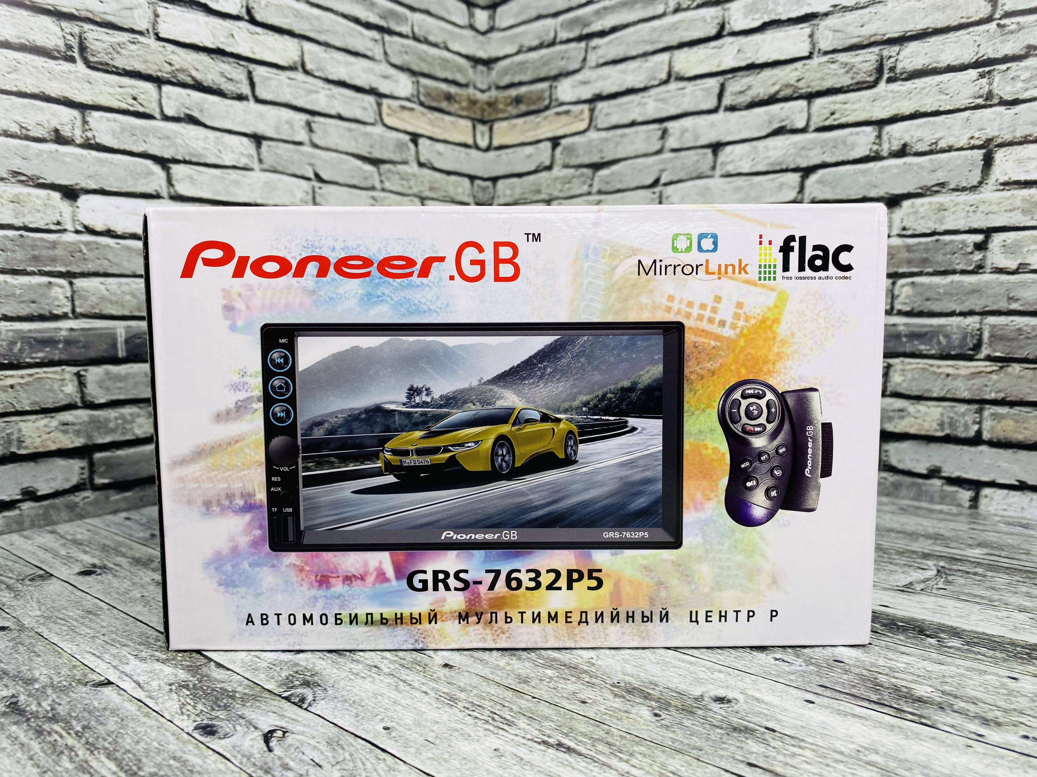 Автомагнитола2Din7дюймовыйсенсорныйдисплей55WPioneer.GBGRS-7632P5/естьBluetooth/AUX/USB/SD/громкаясвязь/возможностьподключитькамерузаднеговида