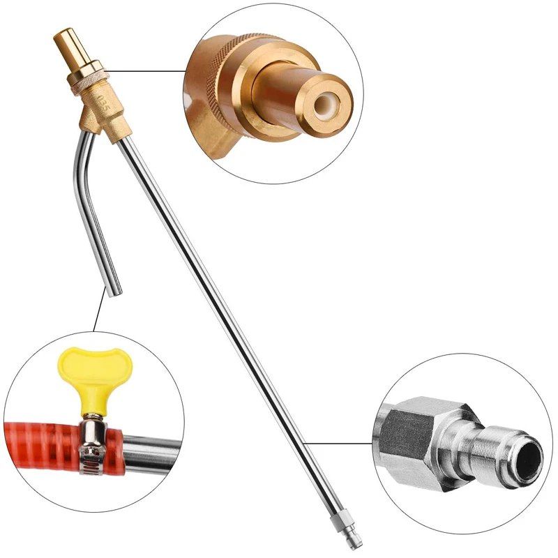 Пескоструйная насадка на профессиональную мойку, быстроразъемное соединение 1/4 дюйма