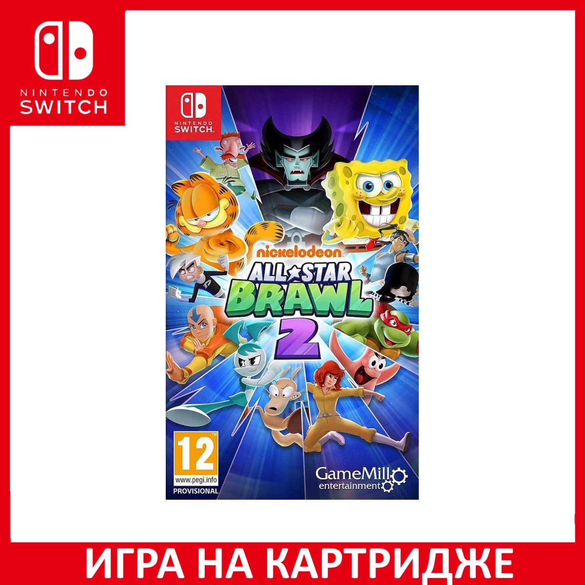 Игра Nickelodeon All-Star Brawl 2 (Switch) Картридж Nintendo Switch