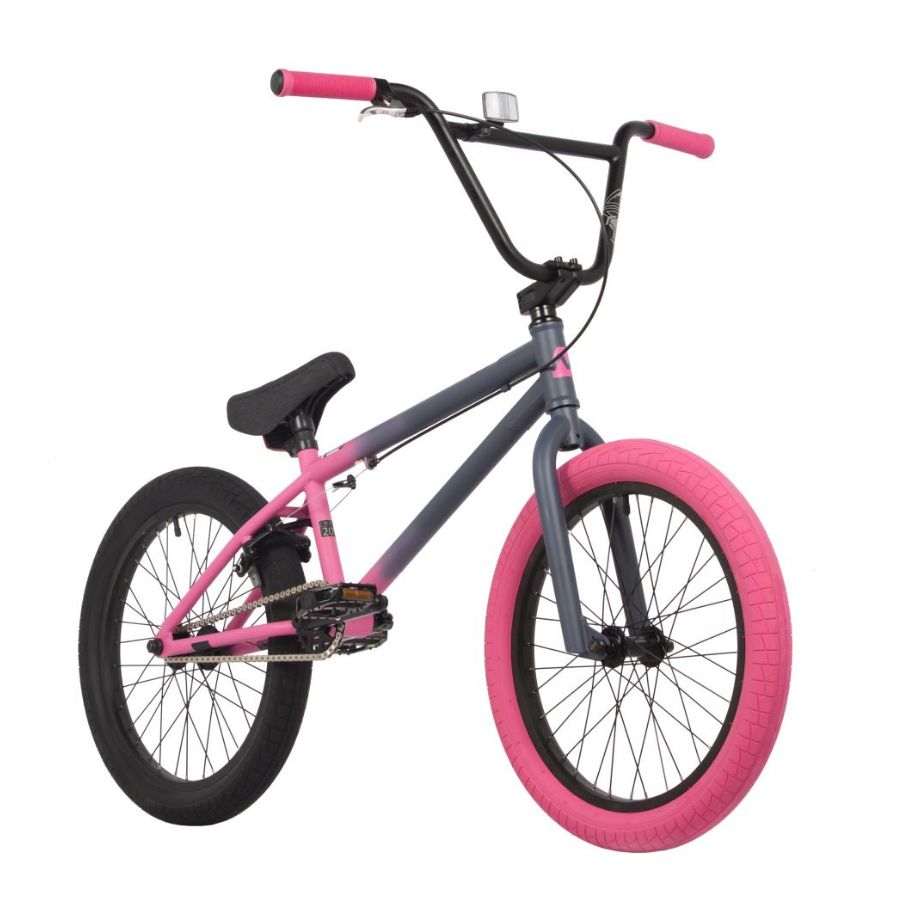 Велосипед NOVATRACK 20" BMX JUPITER серо-розовый, сталь , рама 20", U-BRAKE