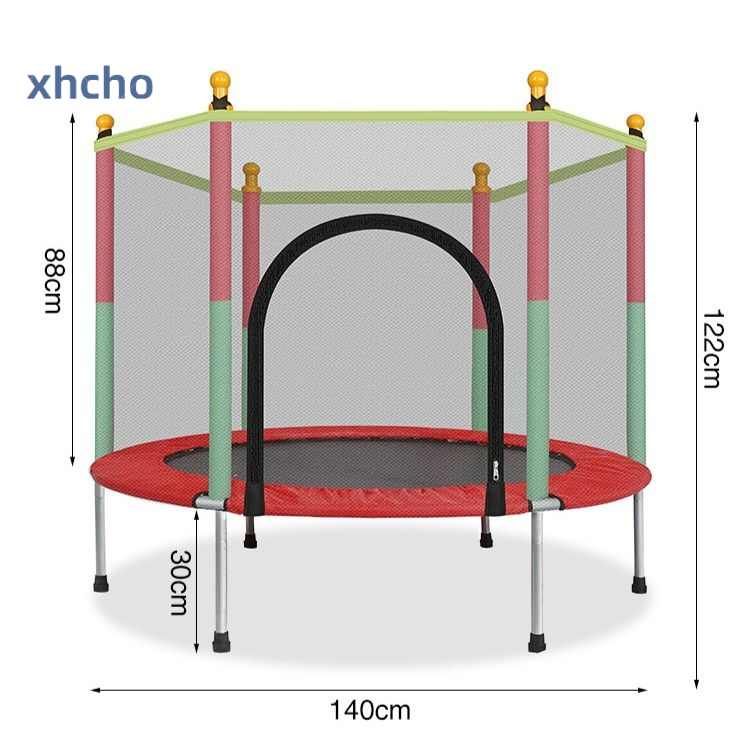 Батут детский каркасный с защитной сетой kjw