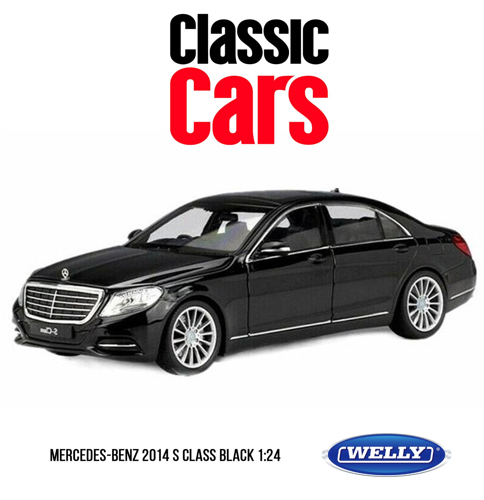 Коллекционная модель WELLY 1:24 24051 Mercedes-Benz 2014 S Class Black -  купить с доставкой по выгодным ценам в интернет-магазине OZON (1447407496)