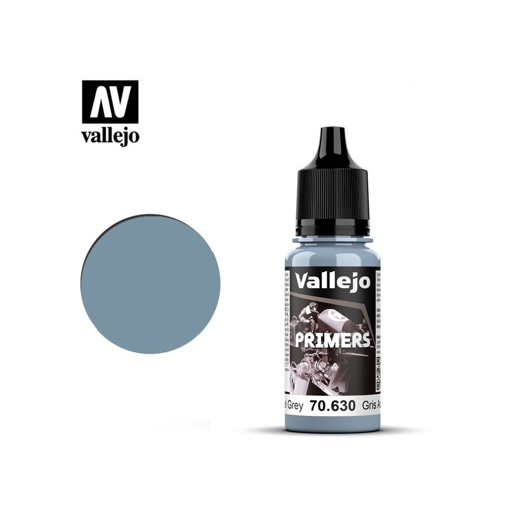 Акрилово-полиуретановый грунт Vallejo "Primers" 70.630 Steel Grey, 18 мл