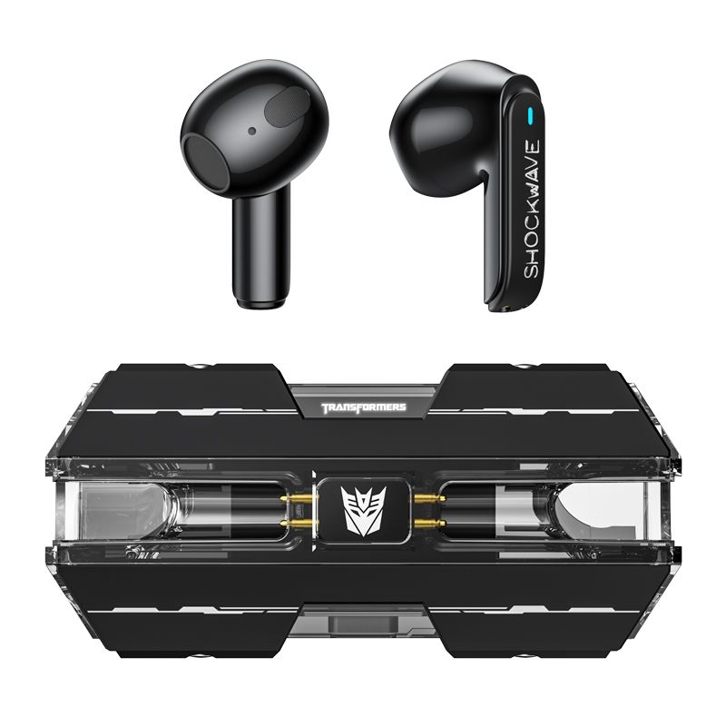 TransformersНаушникибеспроводныесмикрофономTF-T01,Bluetooth,USBType-C,черный