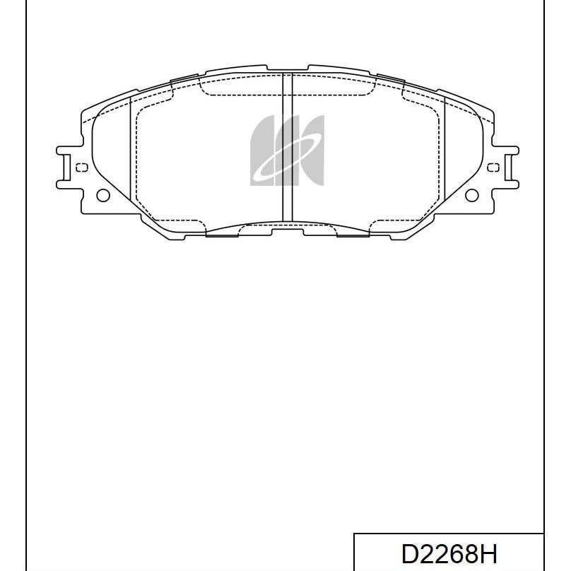 КолодкитормозныеKASHIYAMAD2268H,дисковыепередниесантискрипнойпластинойдляToyotaRAV4,Auris