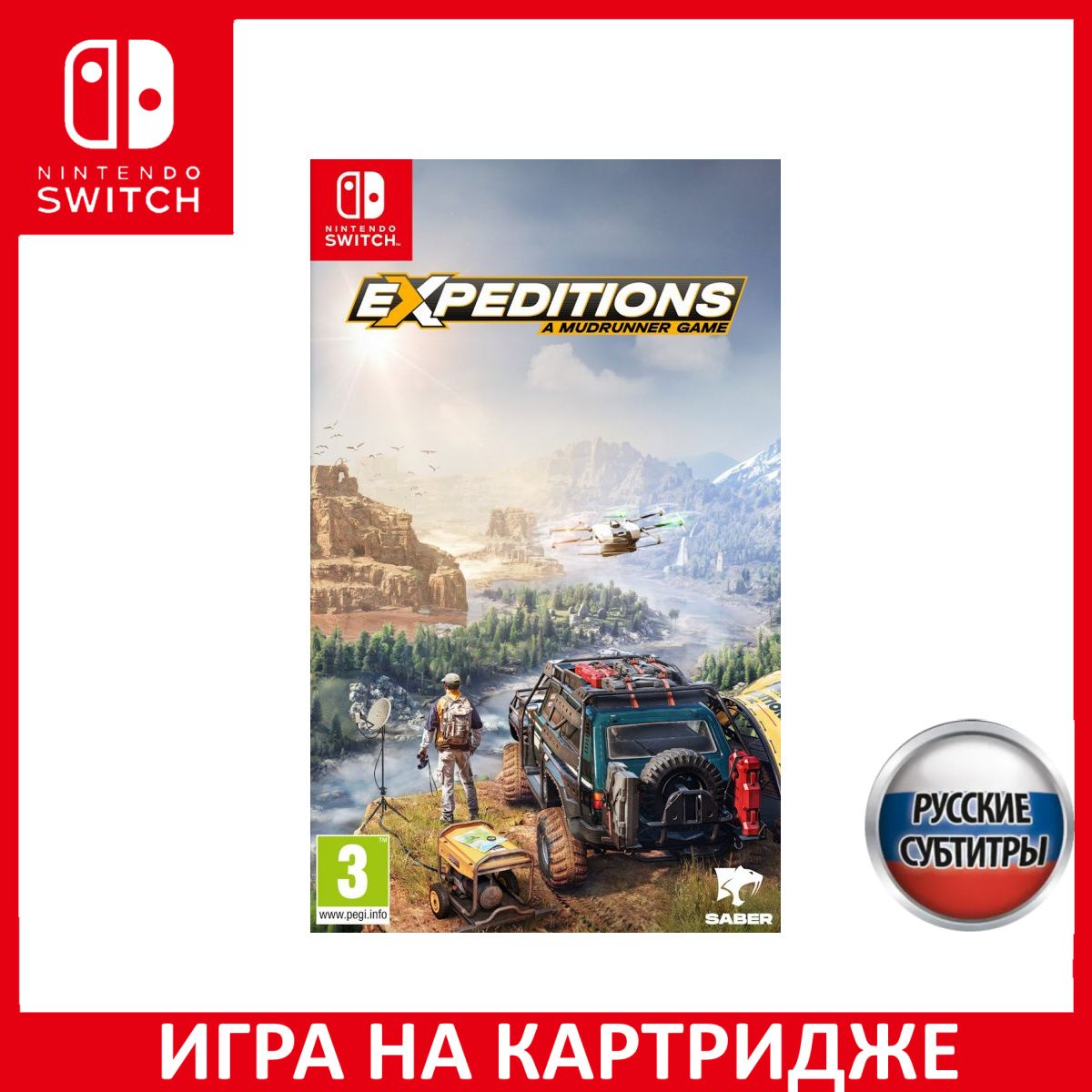 Игра Expeditions A MudRunner Game Switch Русская Версия Картридж на Nintendo Switch