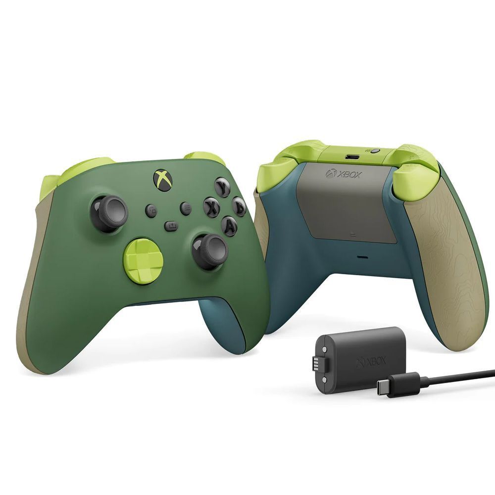 Геймпад Microsoft для Xbox Series X/S Wireless Controller, Эко-ремикс  (Remix + Play and Charge Kit).