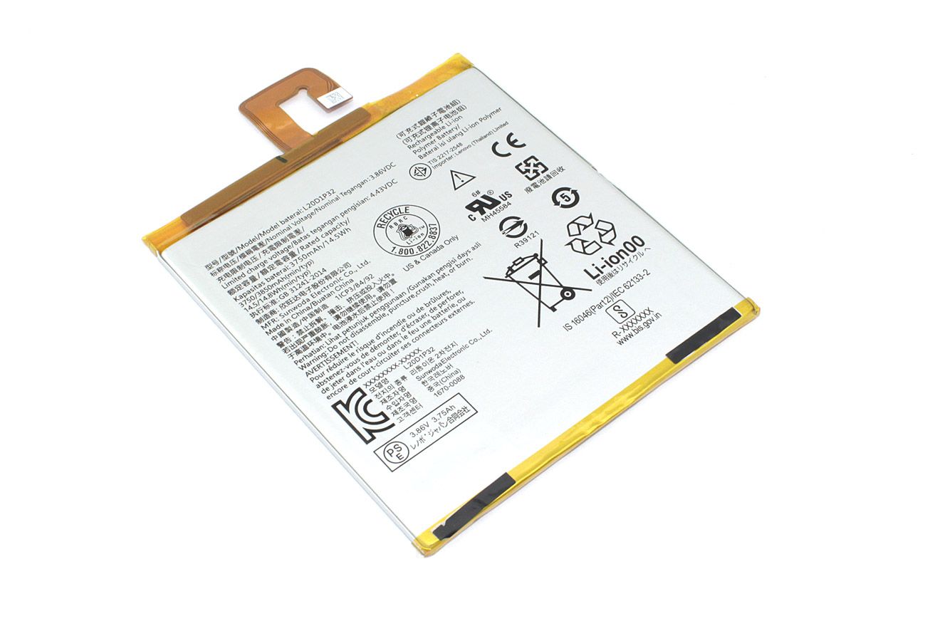 АккумуляторL20D1P32дляпланшетаLenovoTabK10,3.86V,3850mAh,Li-pol