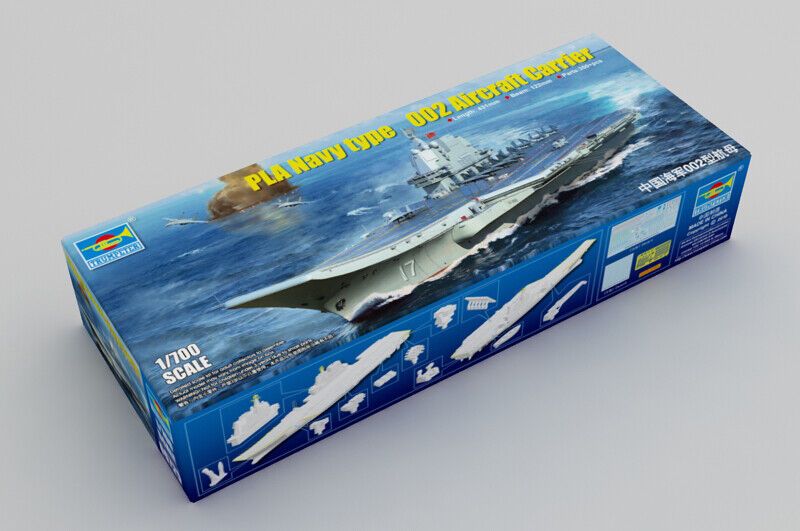 Trumpeter 06725 1/700 НОАК ВМС Тип 002 Авианосец Военный сборный макетКорабль