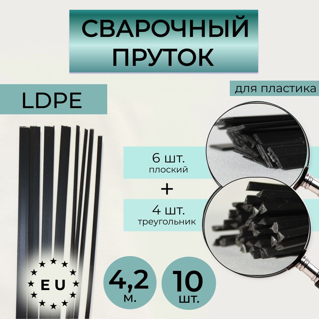 Пруток сварочный для сварки пластика LDPE - купить с доставкой по выгодным  ценам в интернет-магазине OZON (1514643207)