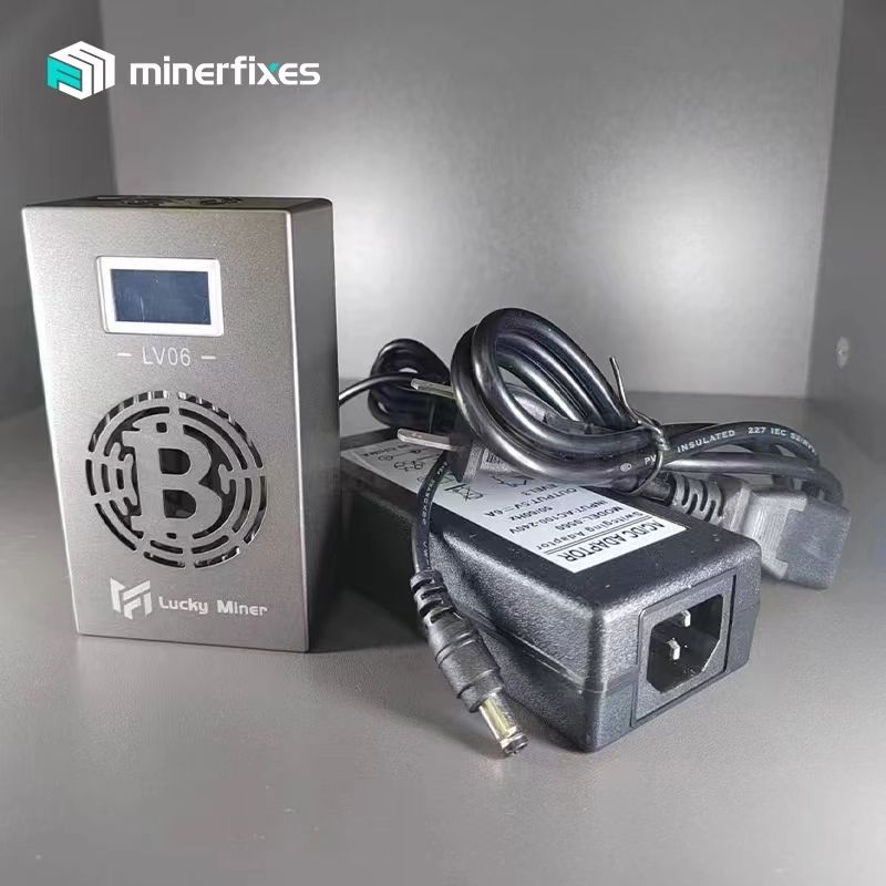 luckyminerLV06БесшумныймайнербиткойновLuckyMinerV6500G/SсчипомAsicBM1366,йдомашниймайнерBTC