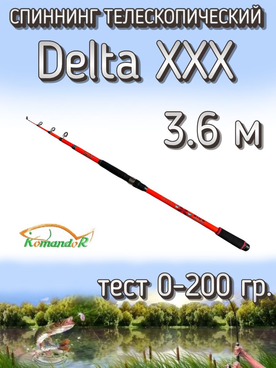 Спиннинг Komandor Delta XXX купить по выгодным ценам в интернет-магазине  OZON (1554818869)