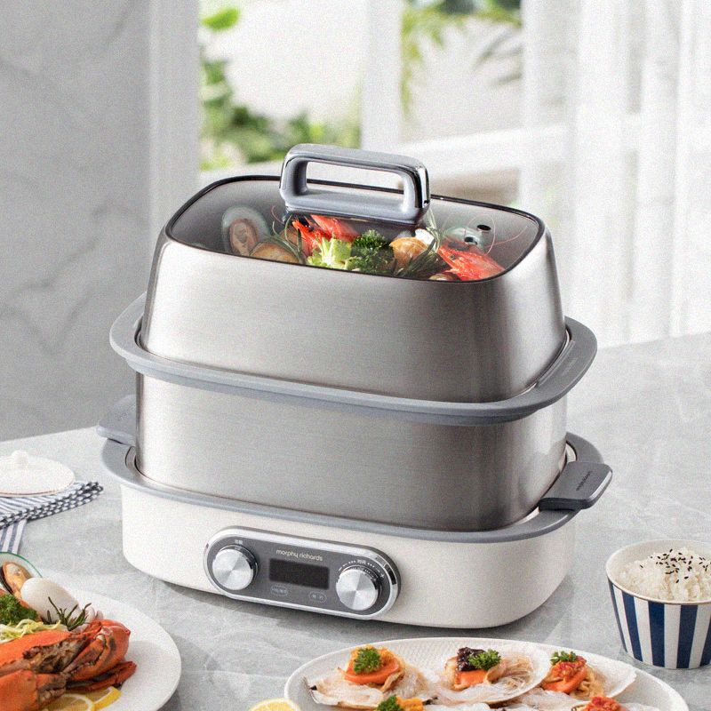 Morphy Richards Пароварка электрическая MR1168*, кремовый, белый