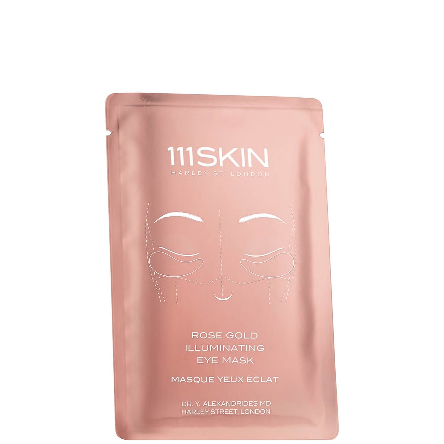 111SKIN Антивозрастная осветляющая маска-патчи для глаз Rose Gold illuminating eye mask 1шт