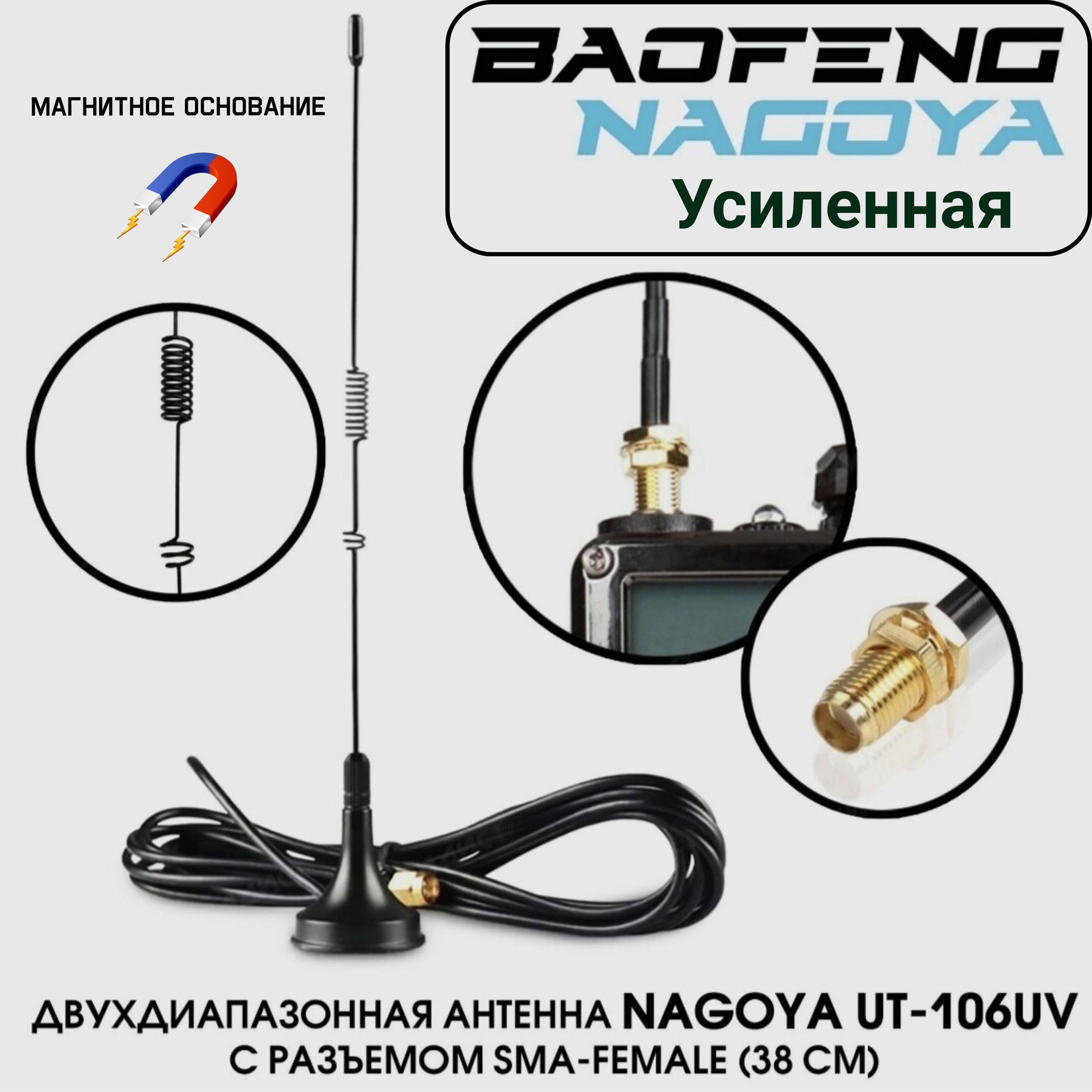 Антенна для раций Baofeng выносная