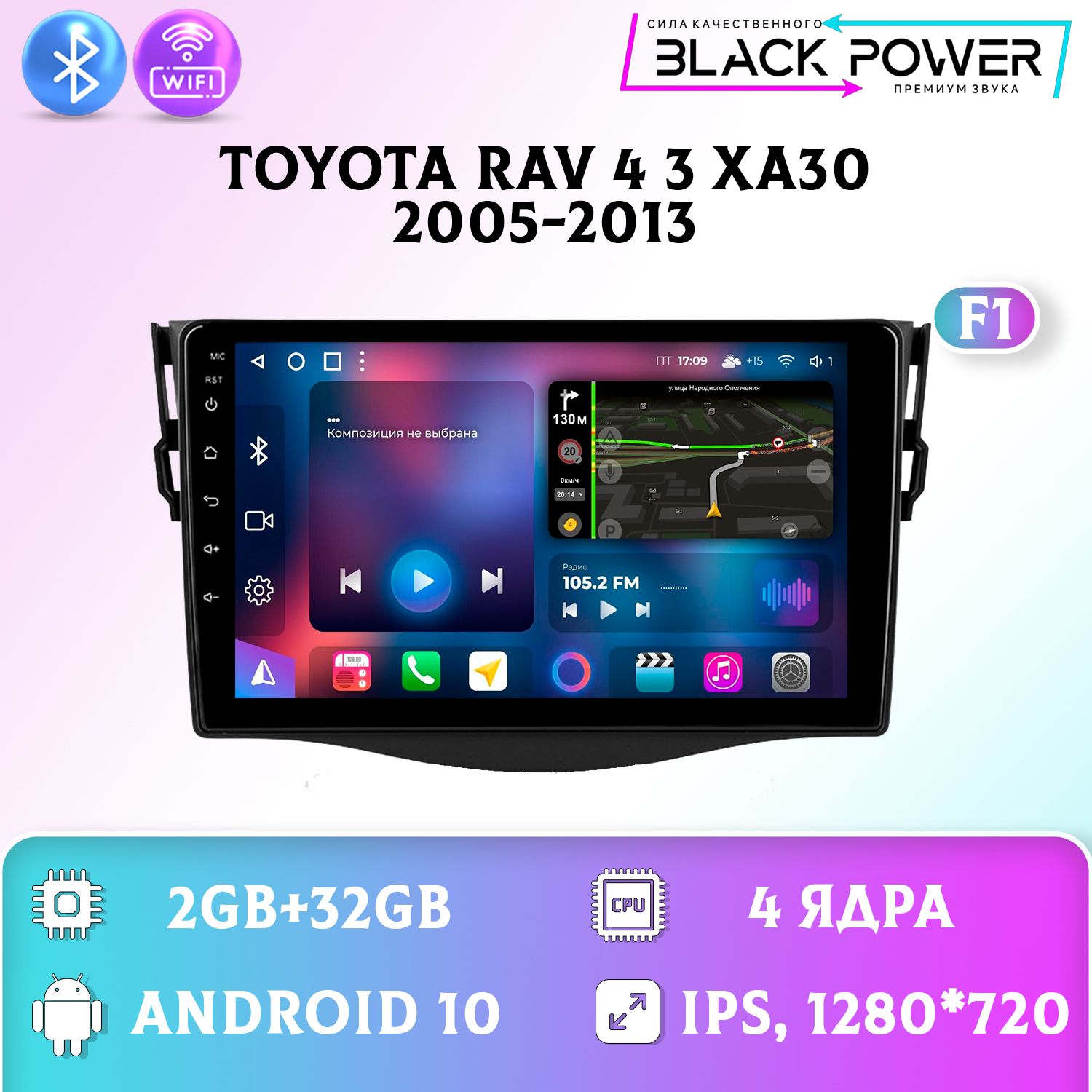 Штатная магнитола Андроид для /Toyota RAV4 XA30 Тойота Рав4 Тойота 2+32GB магнитола Android 10 2din головное устройство мультимедиа