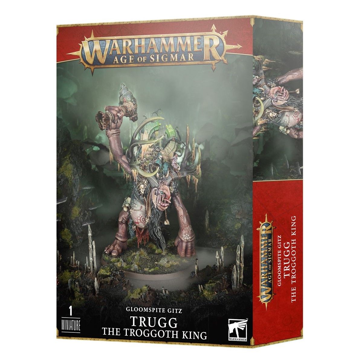 МиниатюрыWarhammerAgeofSigmar:GloomspiteGitz-TruggtheTroggothKing