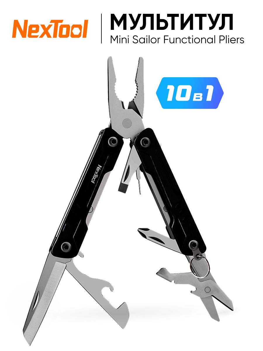 МультитулNexToolMiniSailorFunctionalPliers10in1NE20135A