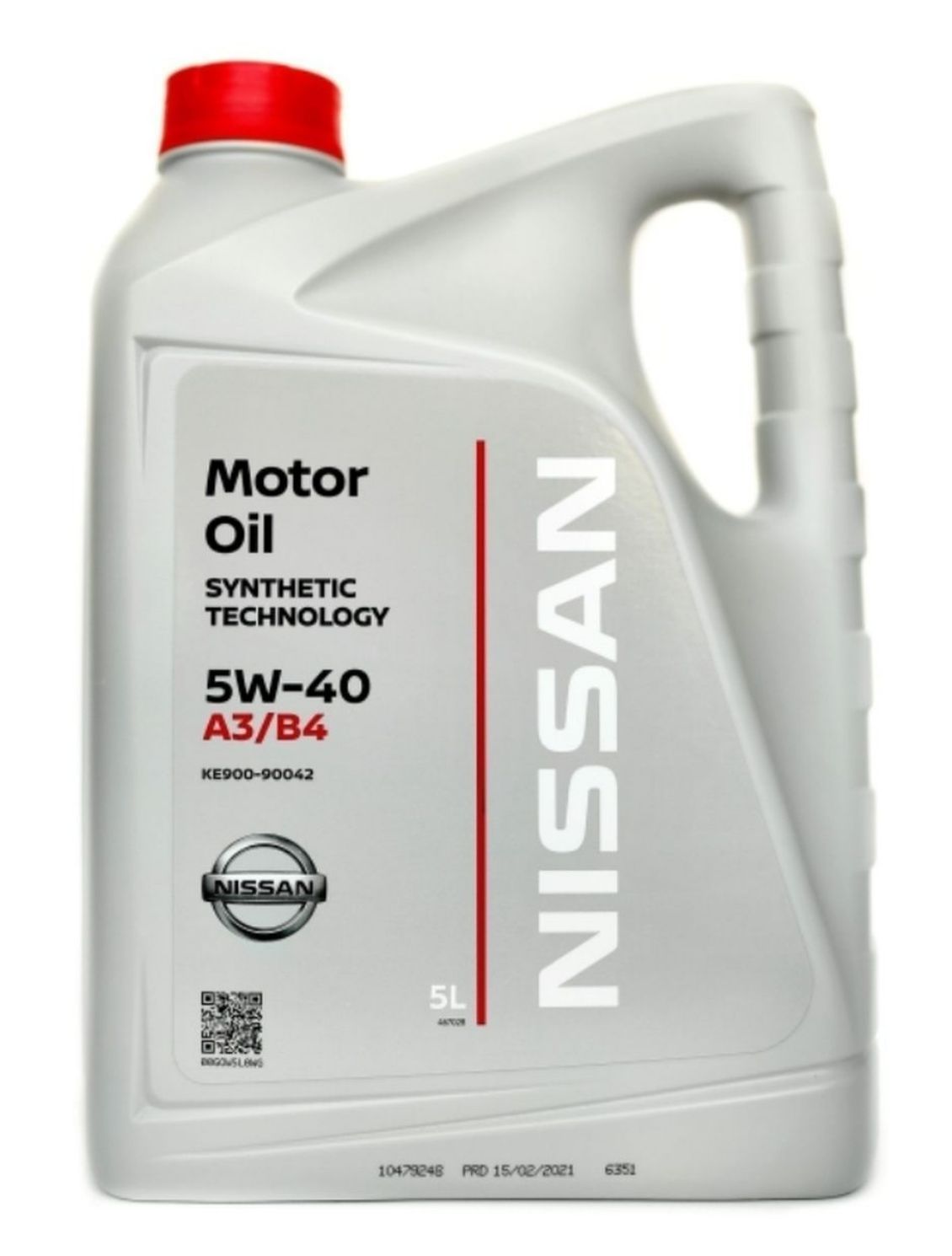 MasloNissanMotorOil5W-40Масломоторное,Синтетическое,5л