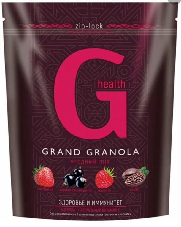 Гранола-мюсли Grand Granola G-Health хрустящая Ягодный микс 300г