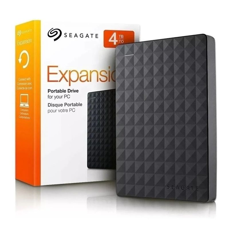 Внешний жесткий диск 4 тб Seagate Expansion HDD, черный