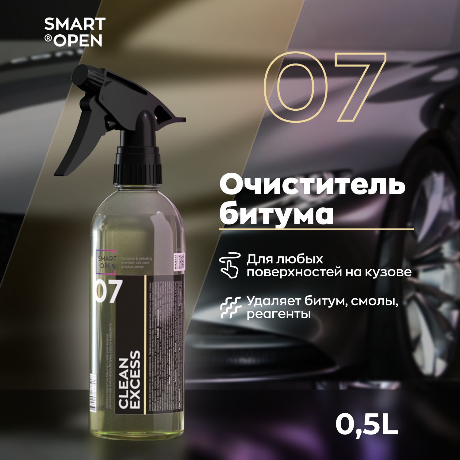 Очиститель кузова Smart Open - купить по выгодным ценам в интернет-магазине  OZON (172537357)